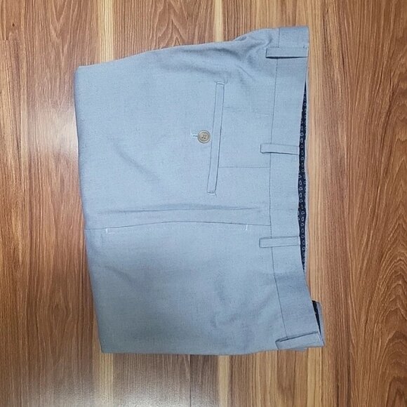 Lauren Ralph Lauren Men's 37x30 Light Blue 100% Linen Flat Front Dress Pants - Picture 5 of 5